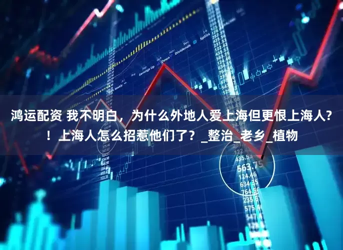 鸿运配资 我不明白，为什么外地人爱上海但更恨上海人?！上海人怎么招惹他们了？_整治_老乡_植物